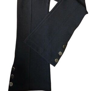 ANN TAYLOR KNIT Dress Pants w/ Gold Button Detail -like new